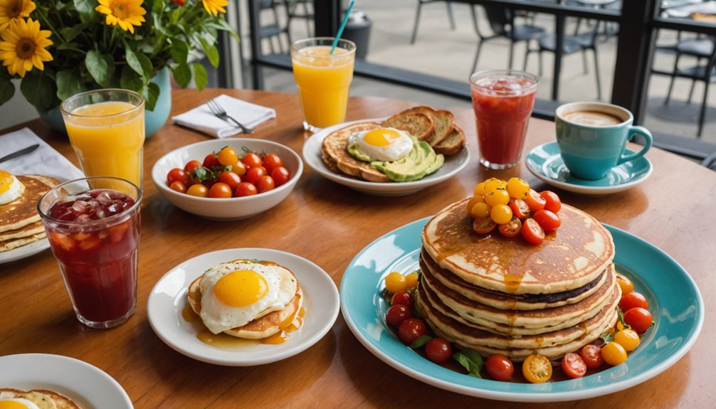 creative breakfast in vibrant atmosphere