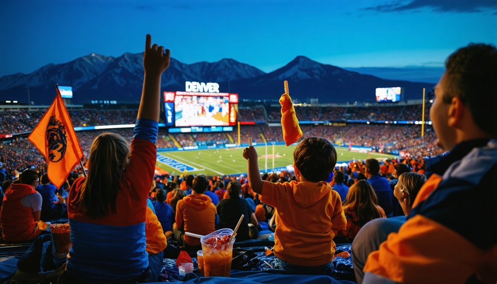 enjoying denver sports events