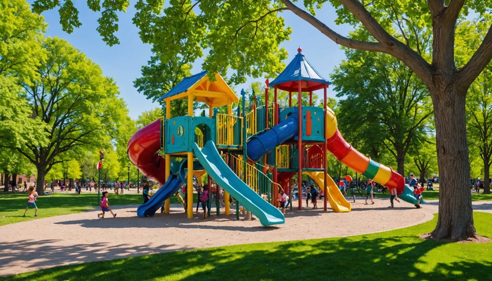 family fun at playground