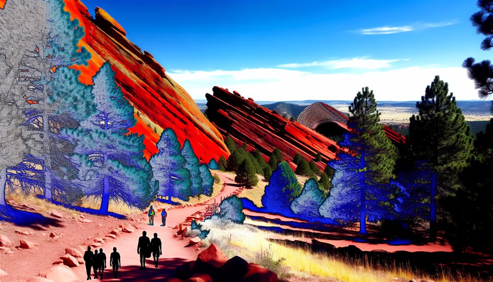 hiking music stunning views