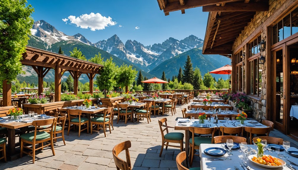 outdoor dining in mountain view