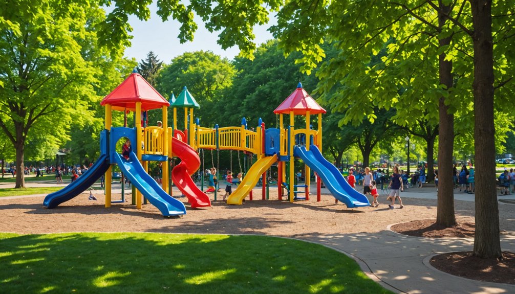 vibrant playground for kids