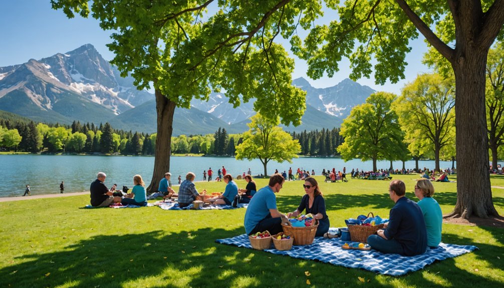 vibrant urban park escape