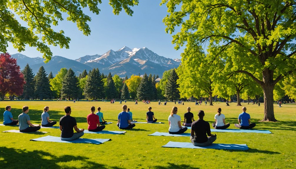 yoga nature community tranquility